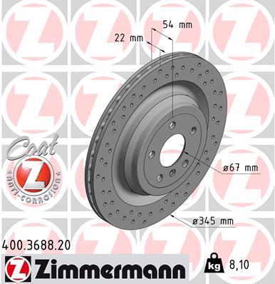 ZIMMERMANN 400.3688.20 EAN: 4250238755173.