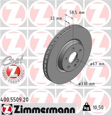ZIMMERMANN 400.5509.20 EAN: 4250238766261.