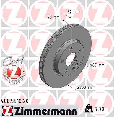 ZIMMERMANN 400.5510.20 EAN: 4250238766278.
