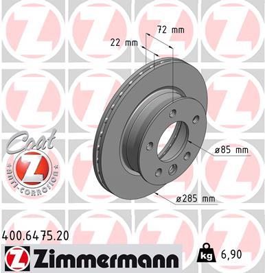 ZIMMERMANN 400.6475.20 EAN: 4250238761778.