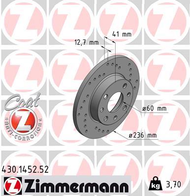 ZIMMERMANN 430.1452.52 EAN: 4250238752523.