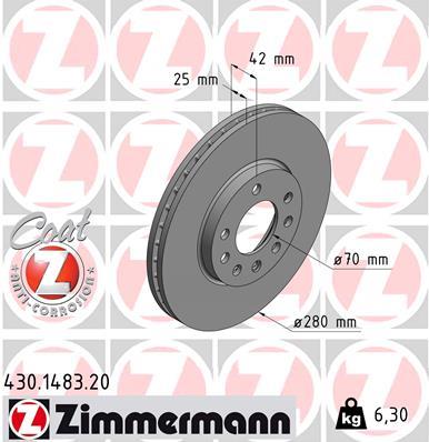 ZIMMERMANN 430.1483.20 EAN: 4250238719489.