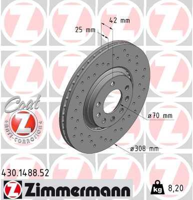 ZIMMERMANN 430.1488.52 EAN: 4250238746263.