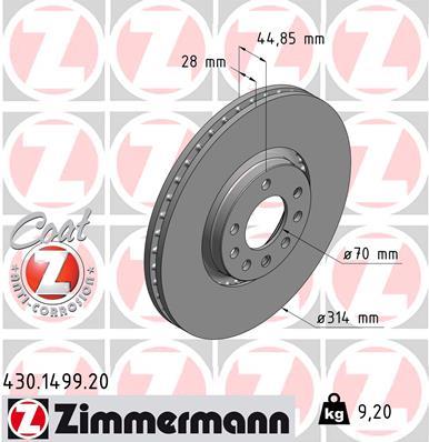 ZIMMERMANN 430.1499.20 EAN: 4250238755883.