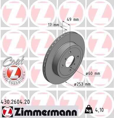 ZIMMERMANN 430.2604.20 EAN: 4250238763154.