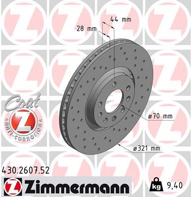 ZIMMERMANN 430.2607.52 EAN: 4250238748724.