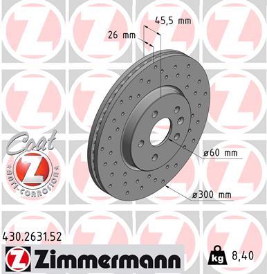 ZIMMERMANN 430.2631.52 EAN: 4250238763826.
