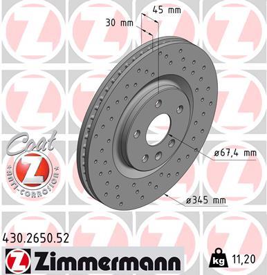ZIMMERMANN 430.2650.52 EAN: 4250238780144.