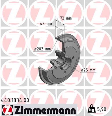 ZIMMERMANN 440.1834.00 EAN: 4250238710882.