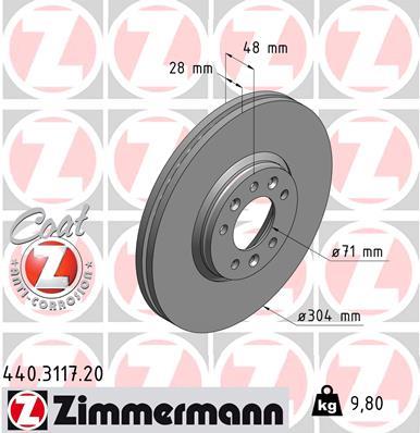 ZIMMERMANN 440.3117.20 EAN: 4250238756576.