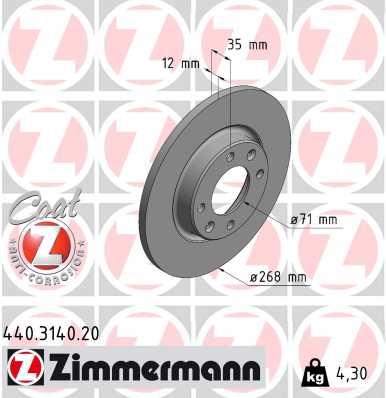 ZIMMERMANN 440.3140.20 EAN: 4250238786511.