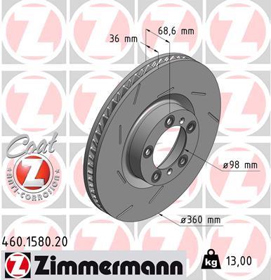 ZIMMERMANN 460.1580.20 EAN: 4250238751113.