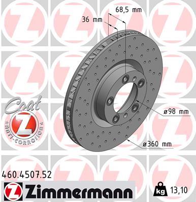 ZIMMERMANN 460.4507.52 EAN: 4250238776802.