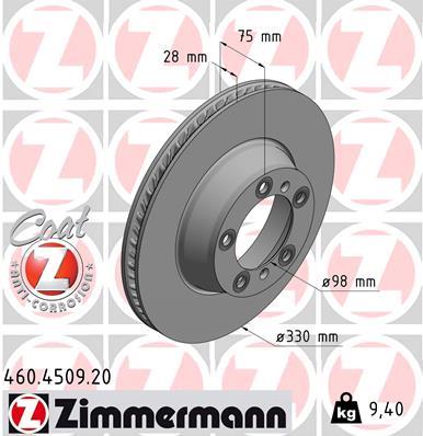 ZIMMERMANN 460.4509.20 EAN: 4250238776550.