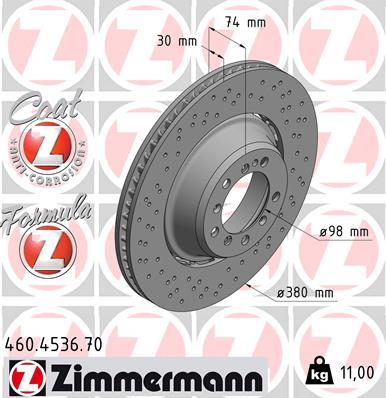 ZIMMERMANN 460.4536.70 EAN: 4250238780489.