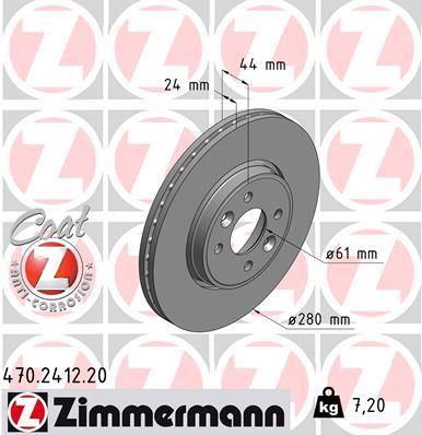 ZIMMERMANN 470.2412.20 EAN: 4250238763017.