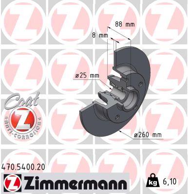 ZIMMERMANN 470.5400.20 EAN: 4250238791980.