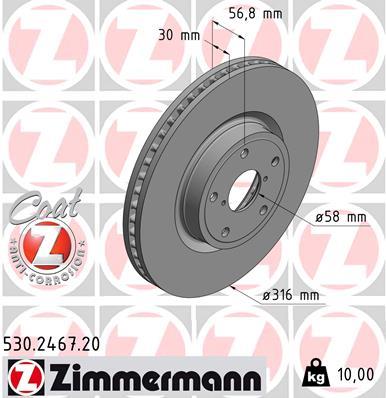 ZIMMERMANN 530.2467.20 EAN: 4250238778240.
