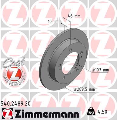 ZIMMERMANN 540.2489.20 EAN: 4250238761983.