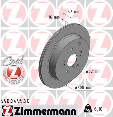 ZIMMERMANN 540.2495.20 EAN: 4250238753322.
