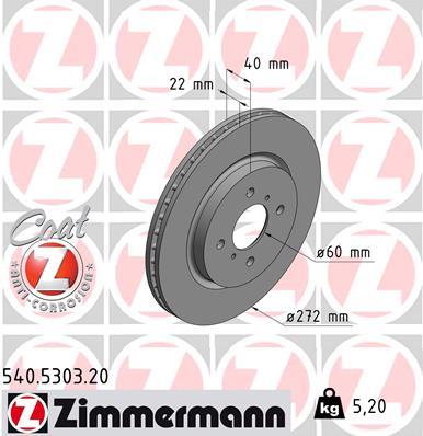 ZIMMERMANN 540.5303.20 EAN: 4250238760047.