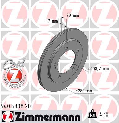 ZIMMERMANN 540.5308.20 EAN: 4250238762638.
