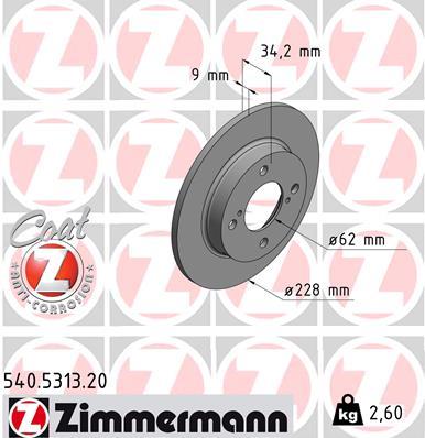 ZIMMERMANN 540.5313.20 EAN: 4250238769934.