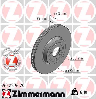 ZIMMERMANN 590.2576.20 EAN: 4250238763116.