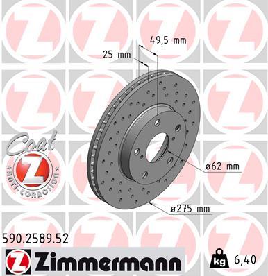 ZIMMERMANN 590.2589.52 EAN: 4250238754763.