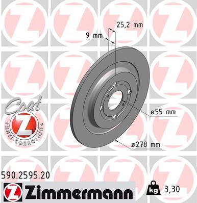 ZIMMERMANN 590.2595.20 EAN: 4250238756699.