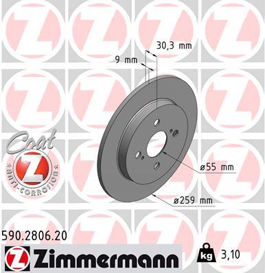 ZIMMERMANN 590.2806.20 EAN: 4250238750987.