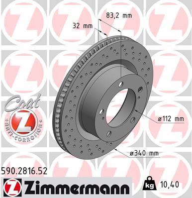 ZIMMERMANN 590.2816.52 EAN: 4250238780427.