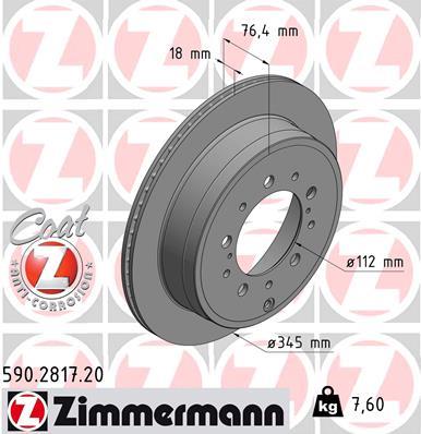 ZIMMERMANN 590.2817.20 EAN: 4250238762829.