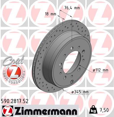 ZIMMERMANN 590.2817.52 EAN: 4250238769163.