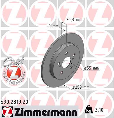 ZIMMERMANN 590.2819.20 EAN: 4250238764120.