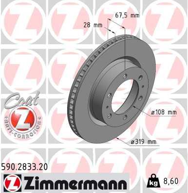 ZIMMERMANN 590.2833.20 EAN: 4250238781233.