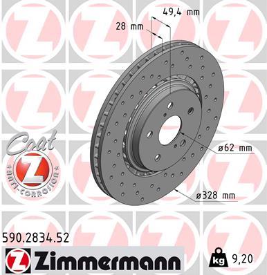 ZIMMERMANN 590.2834.52 EAN: 4250238781653.