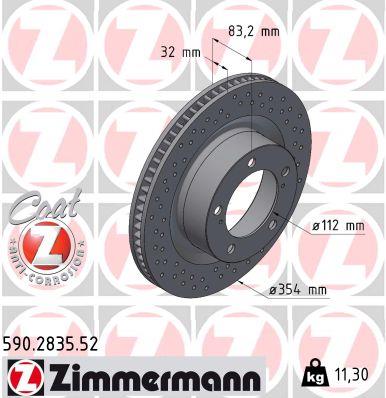 ZIMMERMANN 590.2835.52 EAN: 4250238781813.