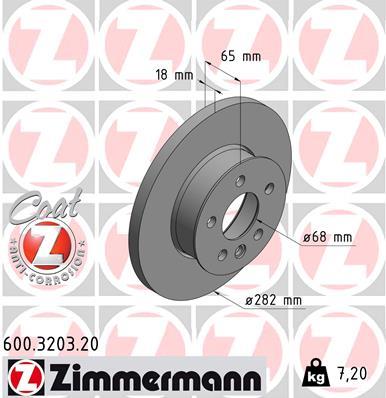 ZIMMERMANN 600.3203.20 EAN: 4250238762850.