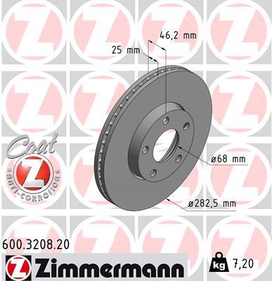 ZIMMERMANN 600.3208.20 EAN: 4250238719861.