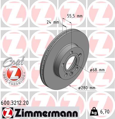 ZIMMERMANN 600.3212.20 EAN: 4250238762539.