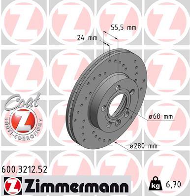 ZIMMERMANN 600.3212.52 EAN: 4250238750475.