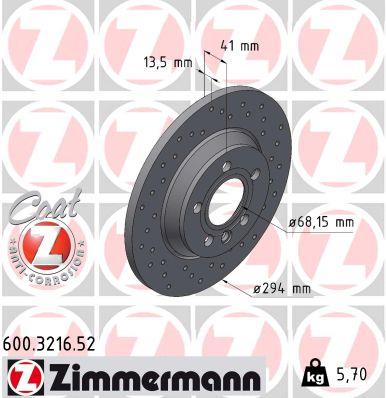 ZIMMERMANN 600.3216.52 EAN: 4250238752516.