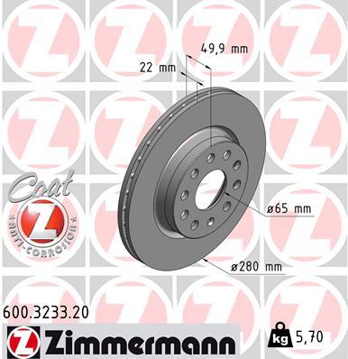 ZIMMERMANN 600.3233.20 EAN: 4250238744993.
