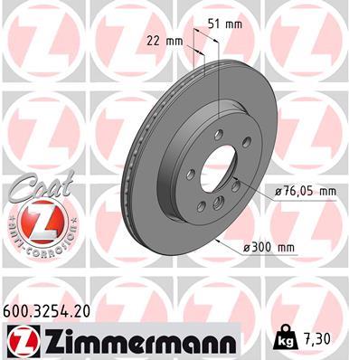 ZIMMERMANN 600.3254.20 EAN: 4250238776383.