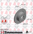 ZIMMERMANN 600.3258.20 - Brzdový kotúč (ø 253 mm)