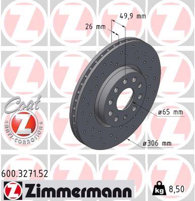 ZIMMERMANN 600.3271.52 EAN: 4250238788935.
