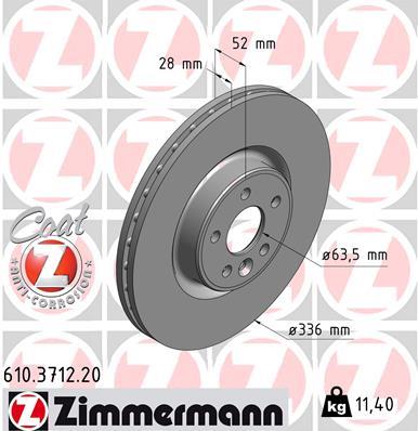 ZIMMERMANN 610.3712.20 EAN: 4250238744016.