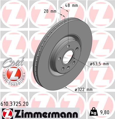 ZIMMERMANN 610.3725.20 EAN: 4250238769118.