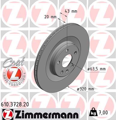 ZIMMERMANN 610.3728.20 EAN: 4250238769132.
